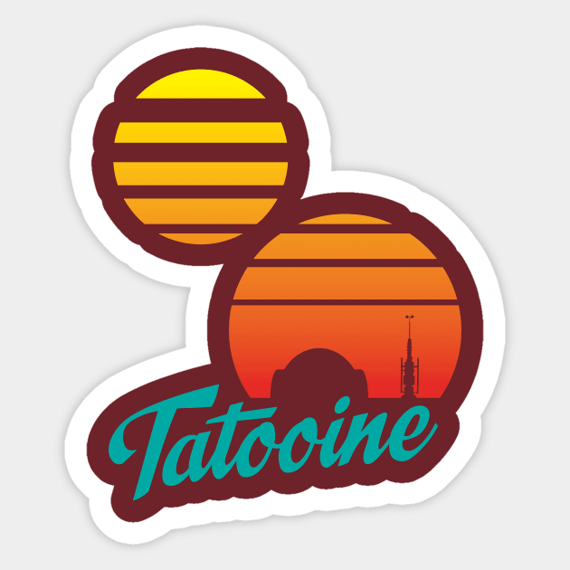 Sunny Tatooine Sticker by ronwlim